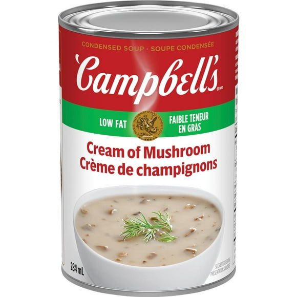 Campbell's® Condensed Low Fat Cream of Mushroom Soup, Shelf Stable, 284 mL