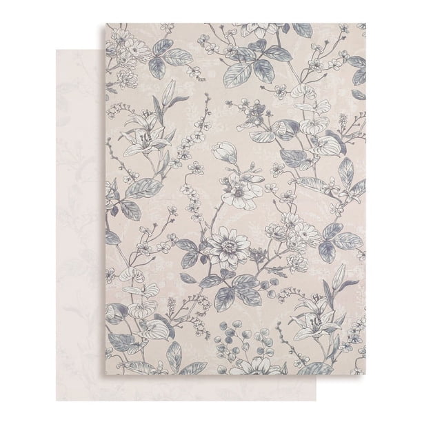 Nvzi gifts, flowers, gift box packaging paper, Chinese floral paper thickened printed floral packaging paper (light yellow)