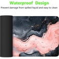 thumbnail image 2 of Marble Desk Pad Mouse Pad Abstract Fluid Pink and Black XL Mouse Pad Large Mousepad Extended Laptop Keyboard Mat Gaming Desk Pad Mouse Mat 31.5"x11.8" Office Computer Keyboard Laptop Home, 2 of 6