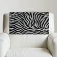 thumbnail image 5 of SCRAWLGOD Zebra Print Gray Black 2 Pcs Headrest Protectors for Recliners Sofa Headrest Covers Non Slip Couch Headrest Cover for Furniture,Living Room,Office Chair 17x27 in, 5 of 7