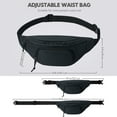 thumbnail image 6 of WATERFLY Unisex Fashion Slim Running Hiking Nylon Fanny Pack Waist Bag,Black Gray, 6 of 6