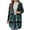 Green, variant on Axiiglly Plaid Jacket for Woman Long Zip Up Hoodie Casual Fall Jackets with Pockets XXL