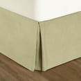 thumbnail image 2 of Nestl Easy Fit 14” inch Tailored Drop Pleated Microfiber Bed Skirt Dust Ruffle, Twin XL, Sage Green, 2 of 4