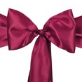 thumbnail image 4 of Fajas de del de sil del banquete para decoración del lugar del banquete de boda Vino rojo Sunnimix Sashes de la silla Arcos, 4 of 6