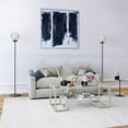 thumbnail image 4 of Evelyn&Zoe Oula 66" Tall Floor Lamp with Glass Shade, Blackened Bronze/Mercury Glass, 4 of 10