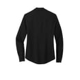 thumbnail image 2 of MERCER+METTLE Women's Stretch Crepe Long Sleeve Camp | Lightweight Button Up Shirt for Women, Collared Shirt for Work - Deep Black 4XL, 2 of 2