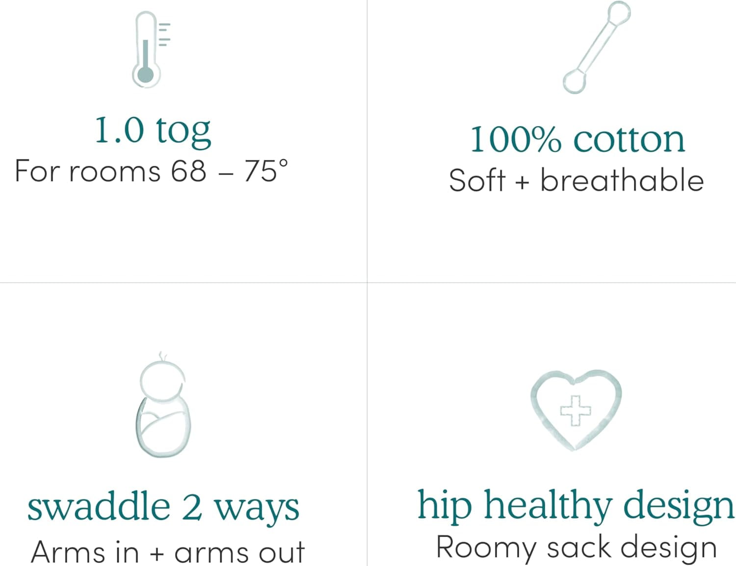 aden + anais essentials Cotton Wrap Swaddles, Alphabet Animals, Unisex, Newborn, 0-3 Mo, 3-Pack