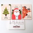 thumbnail image 3 of 10-50 piezas, tarjeta de regalo de Feliz Navidad, tarjeta de felicitación, pegatina de árbol de Navidad, diseño lindo, Año Nuevo 2022. Sin sobre, 3 of 4