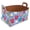 Multicolor 2, variant on Vintage Skulls Storage Basket Collapsible Storage Bin, PU Foldable Basket Convenient Box Storage Organizer with Handles for Shelves Office Bedroom Closet Nursery Toys Laundry