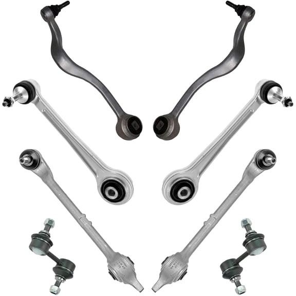 Detroit Axle - Front and Rear Control Arms w/Rear Sway Bars Replacement for 2001 - 2003 BMW 525i - [1997-2000 528i] - 2001-2003 530i - 8pc Set