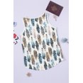 thumbnail image 2 of ABPHQTO Camiseta sin mangas azul oscuro con plumas aztecas para mujer, 2 of 5