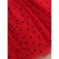 thumbnail image 6 of Toddler Baby Girls Valentine's Day Dress Heart Print Crewneck Fly Sleeve Stitching Tulle Skirt Summer Clothes, 6 of 8