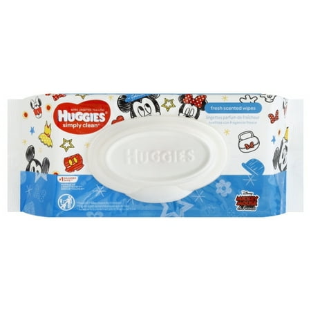 Huggies Simply Clean Fresh Scented Baby Wipes, Soft Pack, 64 ct.