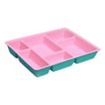thumbnail image 3 of Organizador de cajones de fieltro, bandeja, organizadores de escritorio, caja de almacenamiento multiusos, contenedores de almacenamiento Rosa Verde, 3 of 9