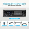 thumbnail image 4 of Pyle Bluetooth Marine Receiver Stereo - 12v Single DIN Style Boat In dash Radio Receiver System with Digital LCD, RCA, MP3, USB, SD, AM FM Radio - Remote Control, Wiring, 4 of 7