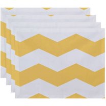 Simply Daisy 18" x 14" Geometric Decorative Placemats, Set of 4