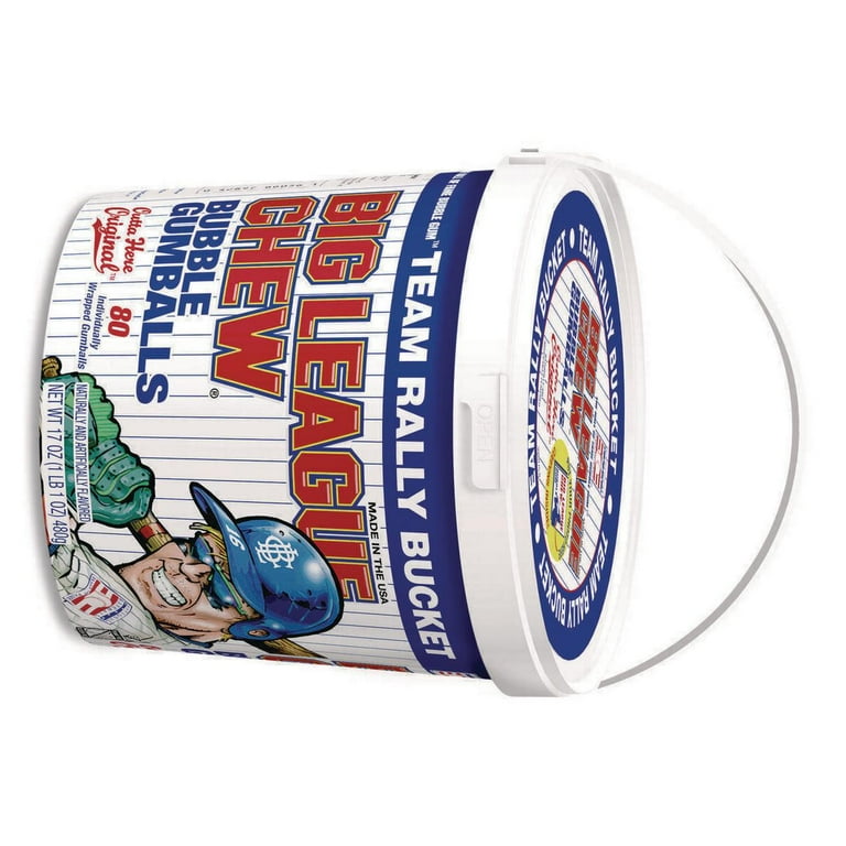 Big League Chew Bubble Gum Team Rally Bucket, Pack of 80 - Walmart.com
