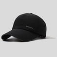 thumbnail image 2 of Ydojg Mens Summer Breathable Perforated Outdoor Sunblock Reflective Strip Quick Drying Visor Baseball Cap Black, 2 of 4