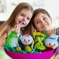 thumbnail image 3 of Happy Easter Basket Pre-Filled Surprise Jumbo Egg w/ Donald Daisy Plushie Balloon Eggs Peeps Candies & Reusable Plastic Egg-Shaped Container Spring Party Favors (Contents May Vary), 3 of 7