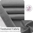 thumbnail image 6 of CURTAINKING Linen Texture Curtains 90 inch Grey Room Darkening Drapes Bedroom Living Room Thermal Insulated Window Treatment Grommet Top 2 Panels, 6 of 10