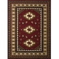 thumbnail image 5 of United Weavers Plaza Fleur Area Rug, Bordered Pattern, Burgundy, 7'10" X 10'6", 5 of 6