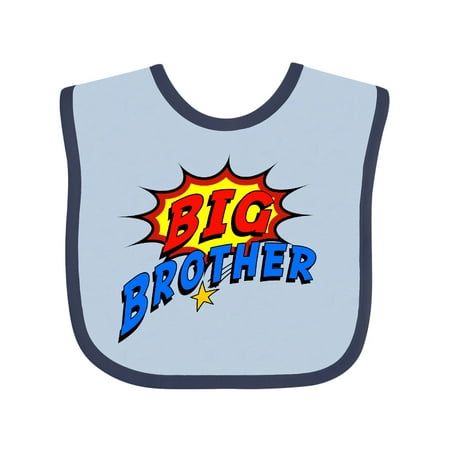 

Inktastic Big Brother Superhero Gift Baby Boy Bib
