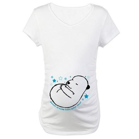 

CafePress - Baby Polar Bear Maternity T Shirt - Cotton Maternity T-shirt Cute & Funny Pregnancy Tee