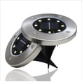 thumbnail image 2 of Luces solares para exteriores, 4 paquetes, luces solares para jardín, luces solares impermeables para exteriores, luces brillantes en el suelo, decoración de iluminación exterior para césped, 2 of 5