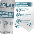thumbnail image 2 of Pintura en aerosol transparente Polar Clear Matte Flawless Lacquer, 2 of 7