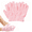 Pink*2, variant on 1 Pairs 3D Textured Five-Finger Exfoliating Bath Gloves, Body Scrub Shower Mitts for Cleansing, Lathering and Massage