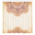 thumbnail image 2 of Ambesonne Mandala Shower Curtain, Oriental Vintage Art, 69"Wx70"L, Beige and Burnt Orange, 2 of 4