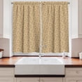 thumbnail image 2 of Ambesonne Flora Kitchen Curtains, Nasturtium Sketch Pattern, 55"x30", Pastel Brown Pale Salmon, 2 of 3