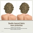 thumbnail image 2 of Yiaed Leopard Print Print Satin Bonnet Silk Bonnet Hair Bonnet for Sleeping Hair Bonnets, 2 of 6