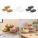 thumbnail image 2 of Bandeja para servir, caja portátil para refrigerios, caja de almacenamiento, bandeja multiusos para postres, bandeja para frutas Oro, 2 of 9