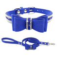 thumbnail image 1 of Collar de perro con pajarita, collar suave deslumbrante, cristal de gema de diamantes de imitación, adecuado para perros MFZFUKR CPB-US-YY106-12, 1 of 5