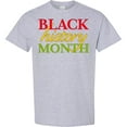thumbnail image 3 of Inktastic Black History Month Red, Green, Yellow T-Shirt, 3 of 5