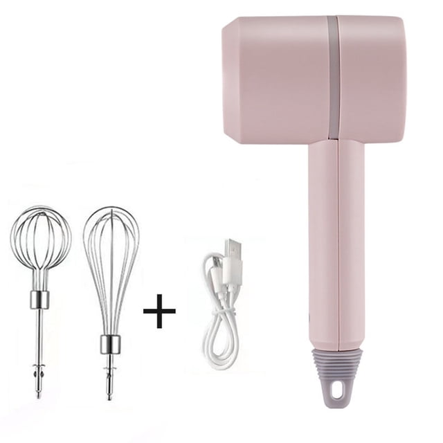 Electric Hand Mixer, Wireless Electric Hand Mixer, Portable Kitchen Blender Egg Whisk, with2 Beaters for Cake, Baking & Cooking