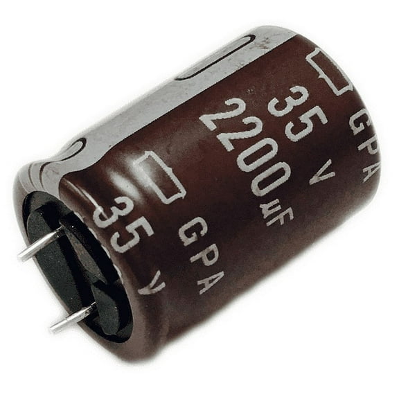EGPA350ELL222MM25S  Con Aluminum Electrolytic Capacitors 2200uF 35Volts 20% Prepped leads, RoHS, DC 1733