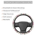 thumbnail image 4 of Jeiento Hummingbird Car Steering Wheel Cover Art Floral Neoprene Steering Wheel Protector for Women Girls 15 Inch Anti-Slip Car Accessory Protector Fit for Most Cars SUV Sedan Van, 4 of 6