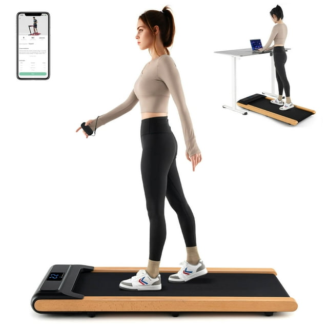 Superfit Tapis Roulant 3-en-1 pour Marcher sous le Bureau avec Télécommande, Contrôle par Application Intelligente, Écran LED