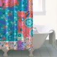 thumbnail image 4 of Multicolor Ethnic Flower Patchwork Pattern Shower Curtain 36"x72" ,Bathroom Decorative Shower Curtains Set with 12 Hooks,Modern Waterproof Washable Shower Curtain, 4 of 6