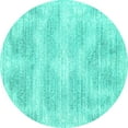 thumbnail image 1 of Ahgly Company Indoor Round Abstract Turquoise Blue Contemporary Area Rugs, 6' Round, 1 of 4