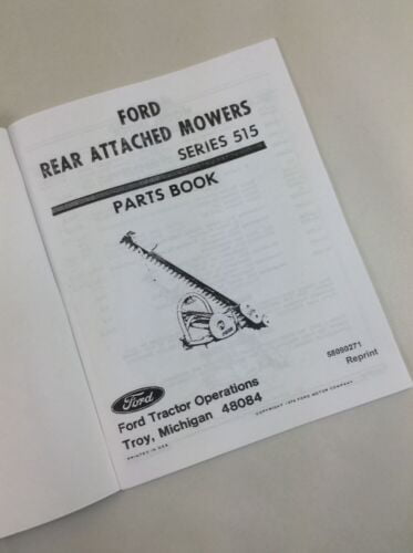Ford Service Manual Wobble Drive 515 Rear Attached Mower *599,600