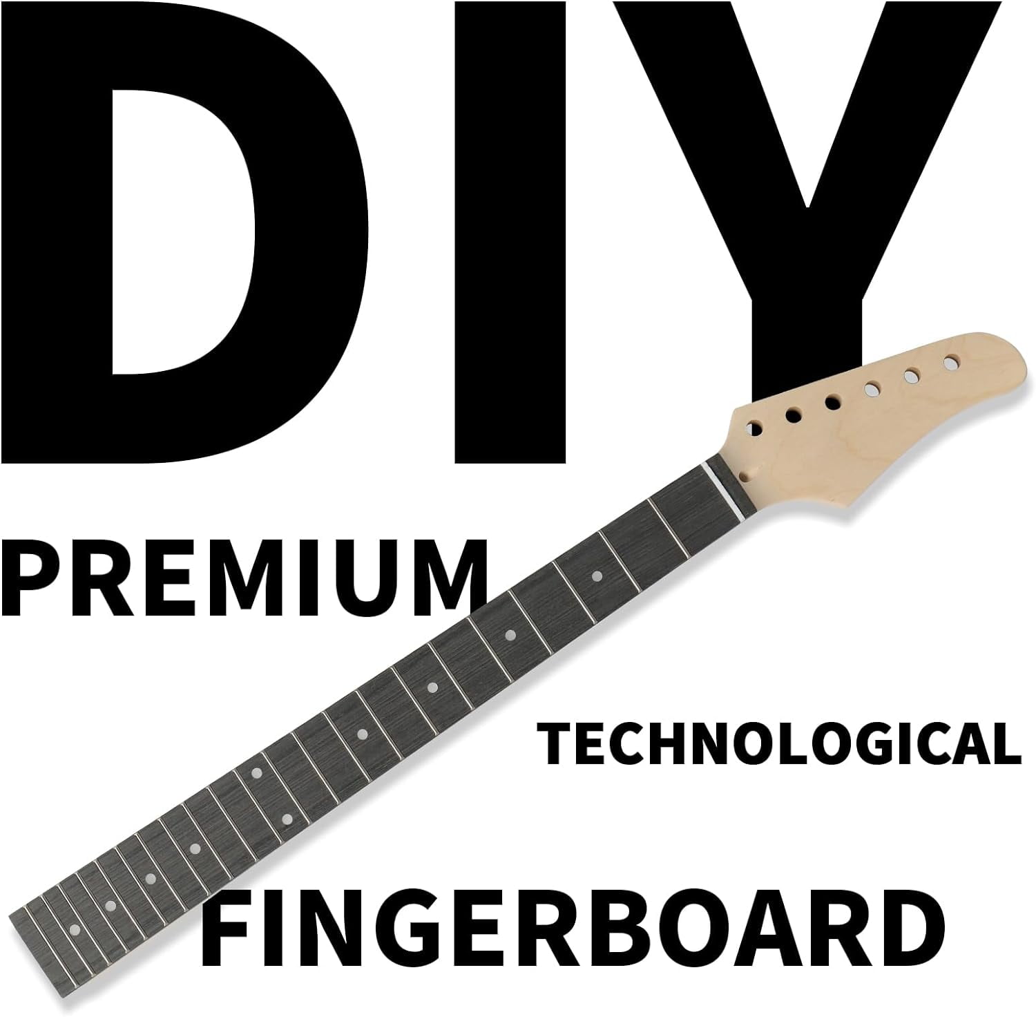 ZHOUB DIY Electric Guitar Kit, 6-String, Mahogany Body, Full Equipment for Build Your Own Guitar