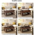 thumbnail image 4 of Mesa de Centro para Sala De Madera Elevable 4 en 1, 4 of 7