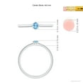 thumbnail image 4 of Angara Natural 0.15 Ct. Aquamarine Solitaire Ring in Sterling Silver for Women (Ring Size: 11.5), 4 of 9
