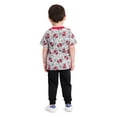 thumbnail image 2 of Marvel Spider Man 2 Piece Jogger Set for Boys, Spidey Short Sleeve Shirt and Sports Pants, Size 4 Gray, 2 of 3