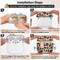 thumbnail image 7 of for AirPods 4 Case, with Safty Lock & Phone Stand for Floral AirPods 4th Generation Case Cover for Women Girly, iPod 4 Case with Keychain & Cleaner Kit- Leopard Print, 7 of 7