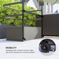 thumbnail image 3 of Outsunny Wicker Pool Float Storage Organizer, Pool Float Holder, Mixed Gray, 3 of 9