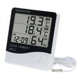 thumbnail image 3 of Termómetro digital, higrómetro, reloj despertador, Monitor de temperatura de humedad, calendario de calibre para cocina, oficina, restaurantes, sala, 3 of 8